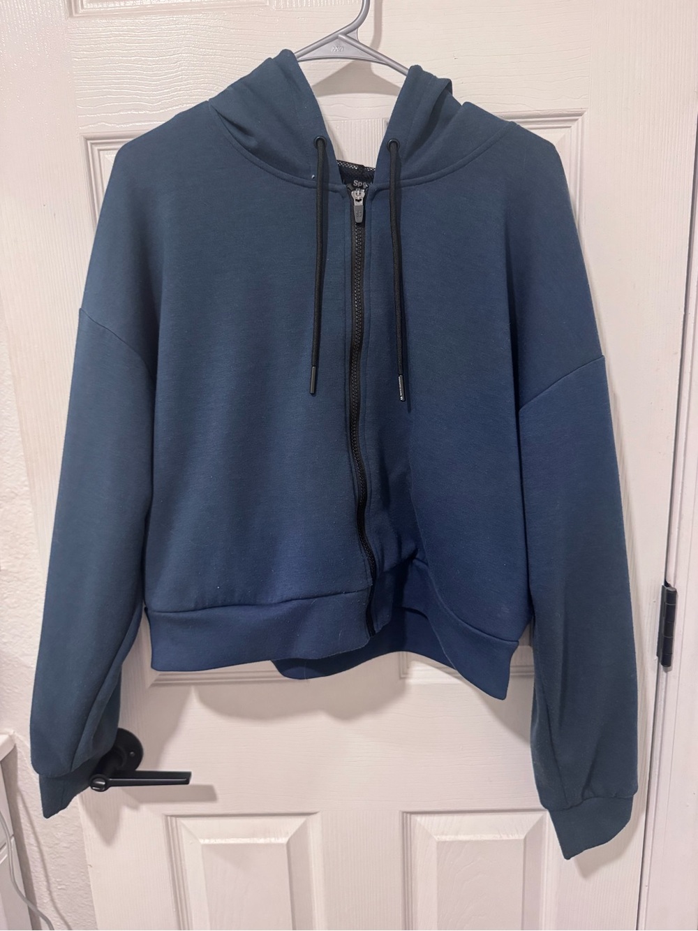 Sports Illustrated Women's Navy Zip-Up Hooded Sweater